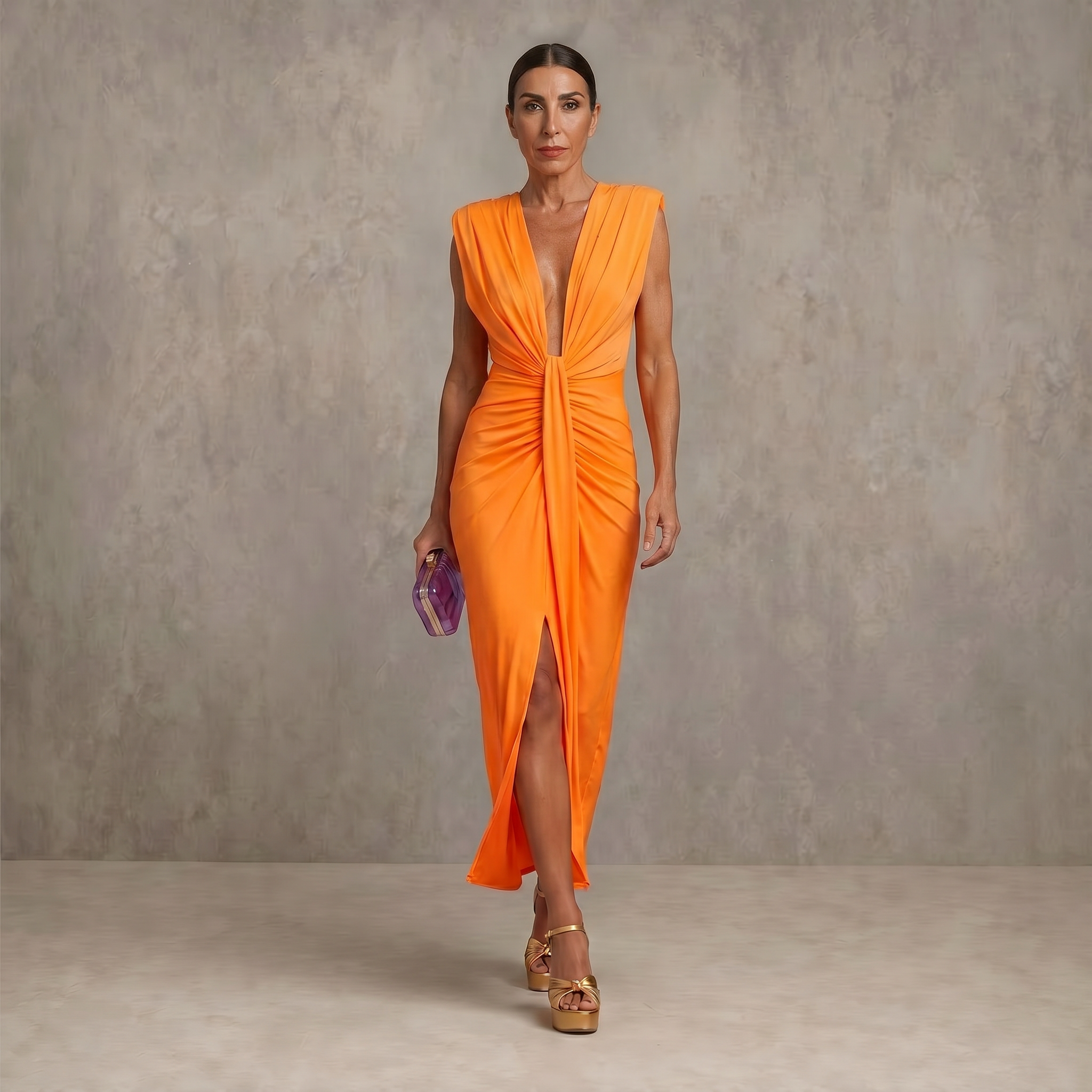 Selena | Draped Evening Dress