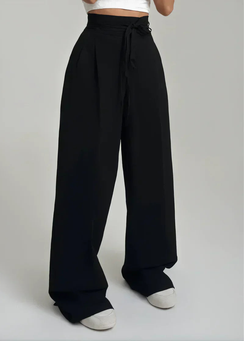 Stefania - High-waisted wide-leg trousers