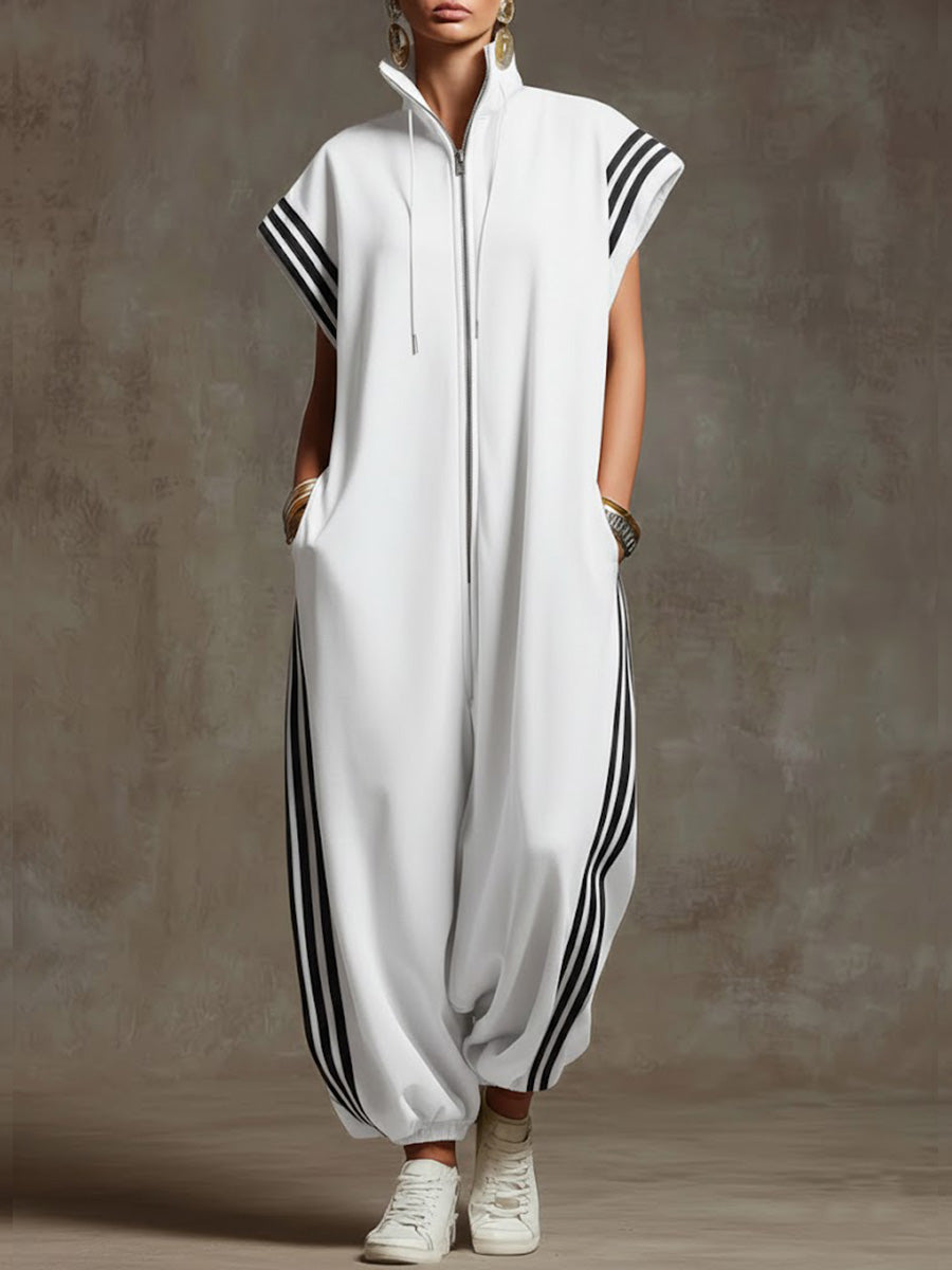 Noémie | Loose High Neck Jumpsuit