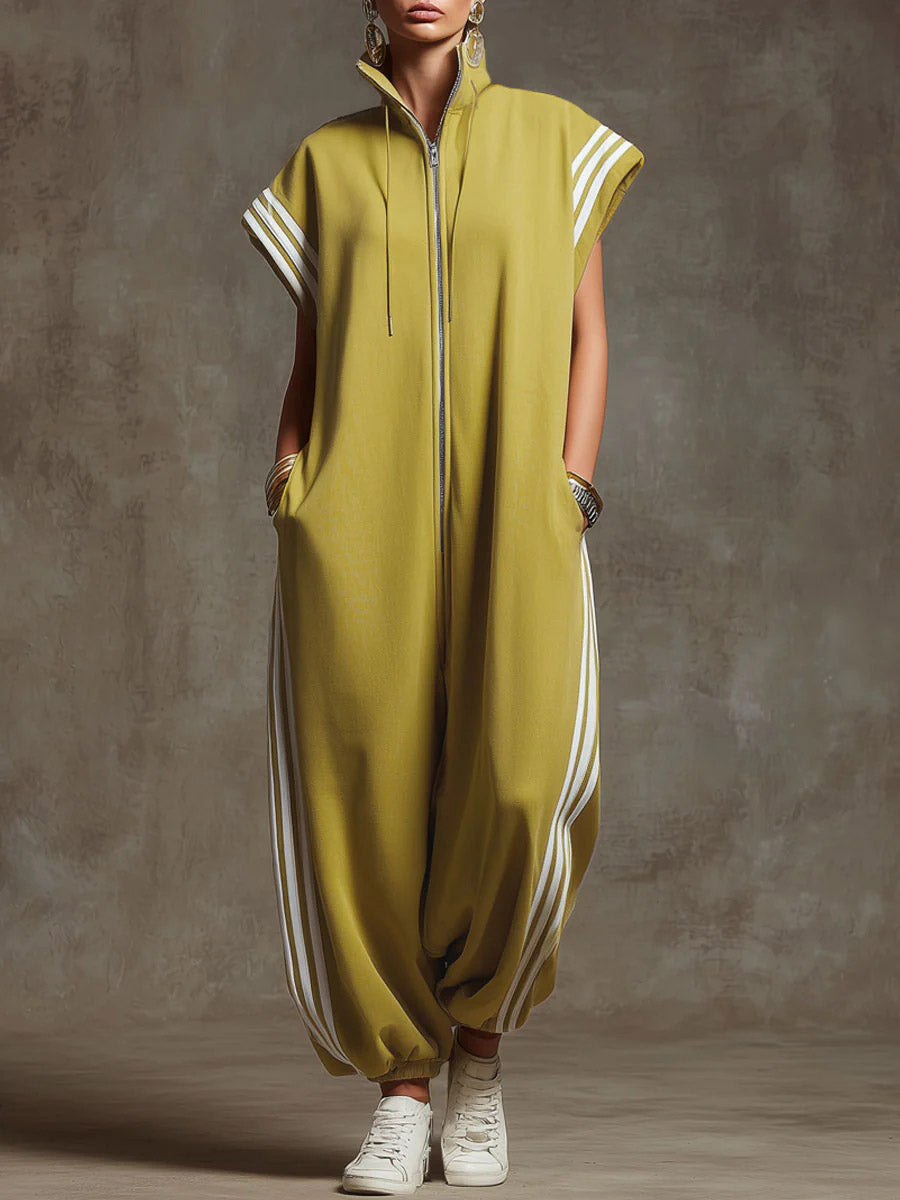 Noémie | Loose High Neck Jumpsuit