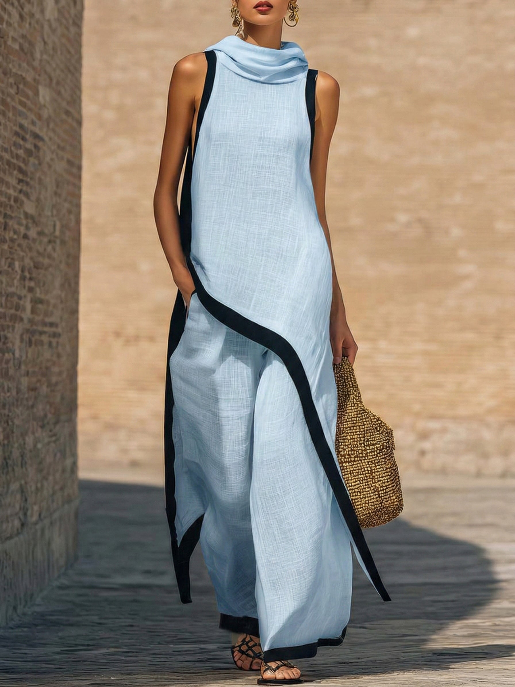 Amara | Artistic Set with Asymmetrical Cut