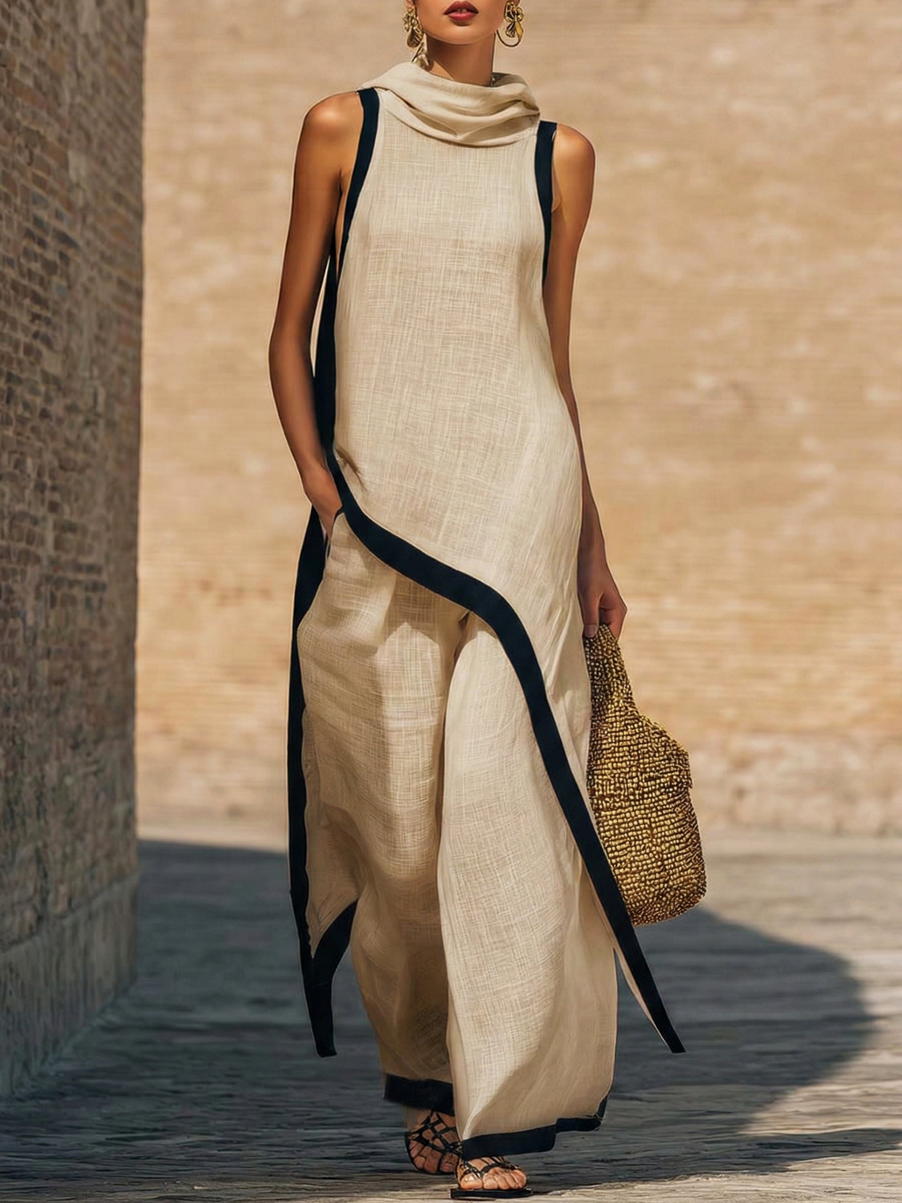 Amara | Artistic Set with Asymmetrical Cut