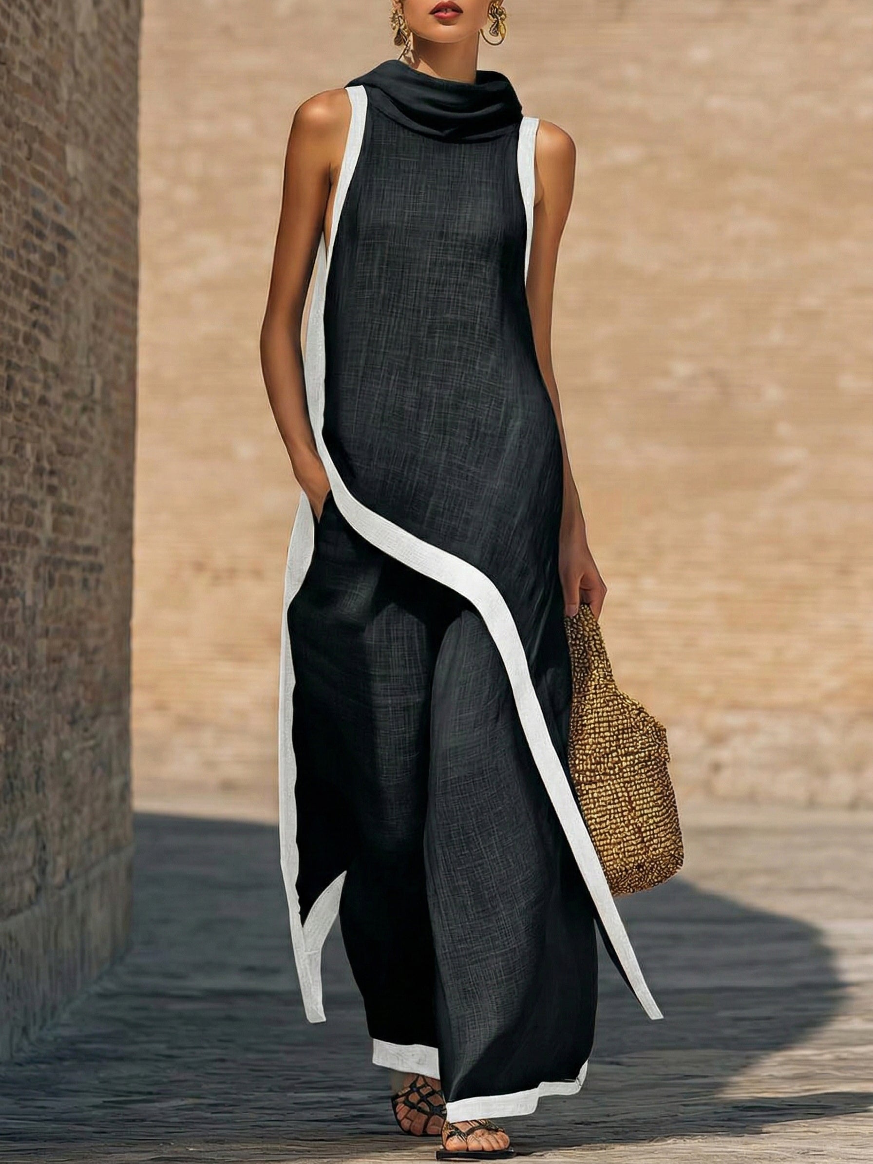 Amara | Artistic Set with Asymmetrical Cut