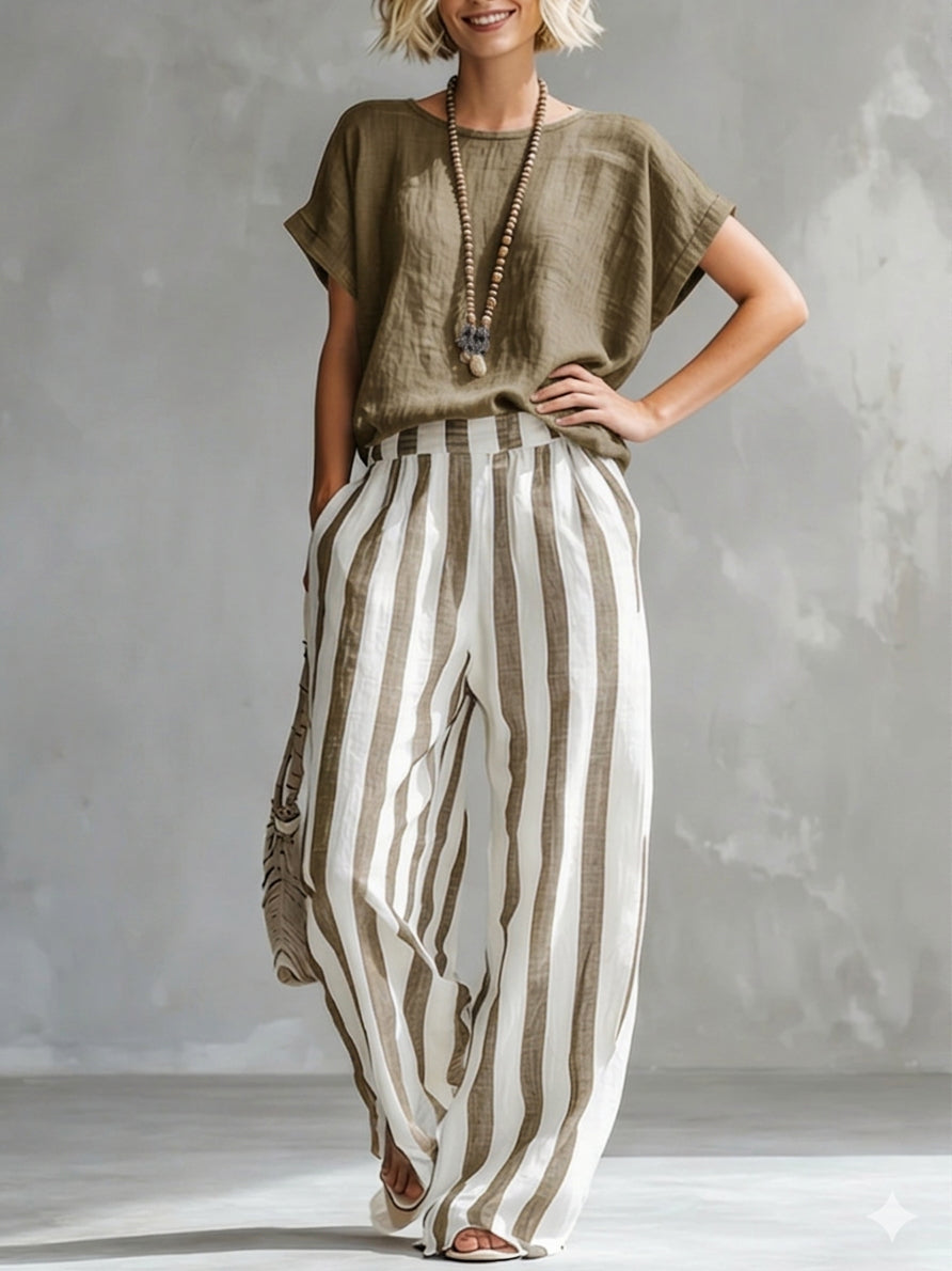 Sienna | Striped two-piece set