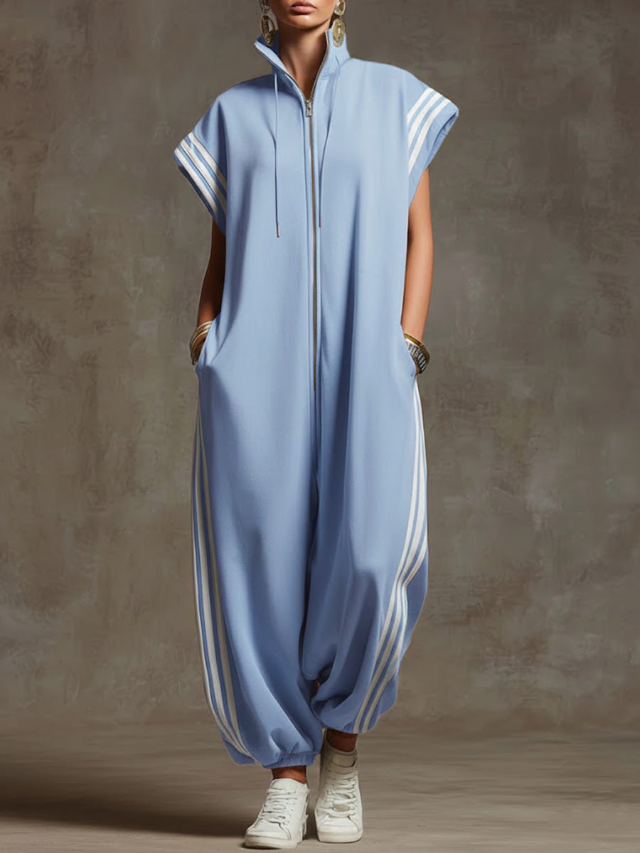 Noémie | Loose High Neck Jumpsuit