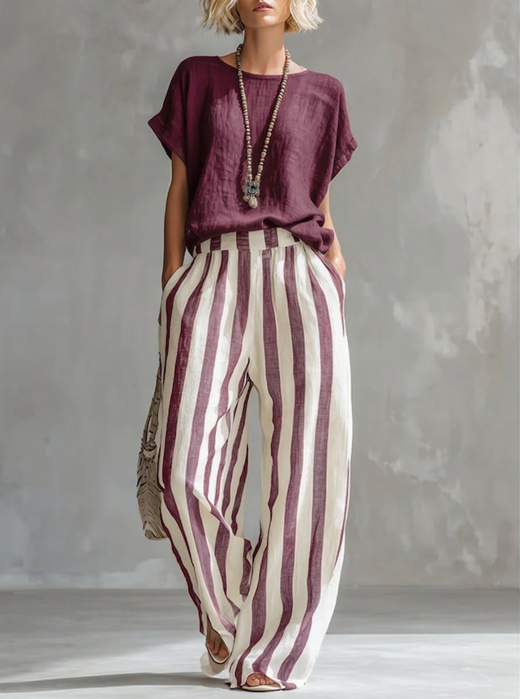 Sienna | Striped two-piece set