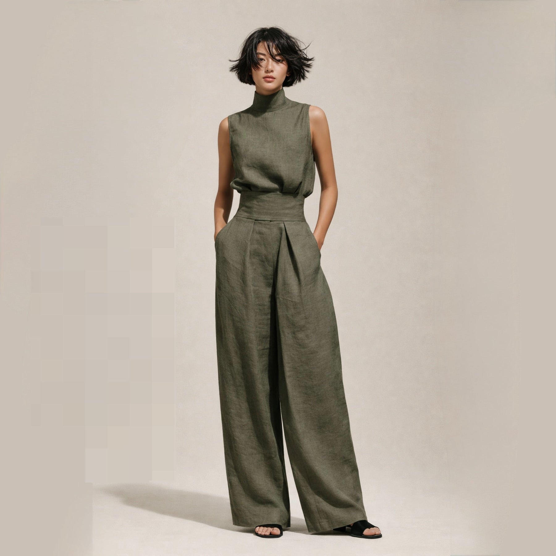 Elisa | Elegant High-Waisted Jumpsuit